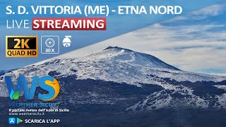 🔴 Santa Domenica Vittoria live webcam  Panoramica Etna nord [upl. by Simonne]