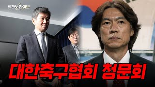 베라노 라이브 동네 계모임만도 못한 대한축구협회의 일처리 주요 질의 발언 정리 [upl. by Neibaf20]