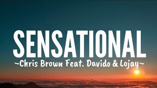 Chris Brown  Sensational Ft Davido amp Lojay Lyrics [upl. by Eixirt]