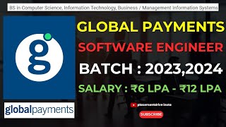 Associate Software Engineer Job at Global Payments  Freshers Apply  FullTime in Hyderabad [upl. by Ena2]