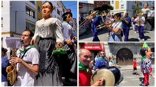 Semana Grande 2024 de Castro Urdiales Amigos Castro Peña acompañados por Los Gigantes y Cabezudos [upl. by Chi286]