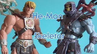 HeMan amp Skeletor Masters of the Universe 2002 Action Figures [upl. by Ahsinhoj]