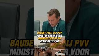 BAUDET PLEIT BIJ PVV MINISTER FABER VOOR IMMIGRATIESTOP EN REMIGRATIE FVD thierrybaudet fvd [upl. by Kcirevam163]