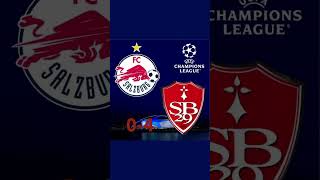 BREST ÉCRASE LE RB SALZBOURG stadebrestois29 rbsalzburg liguedeschampions football shortvideo [upl. by Myranda]