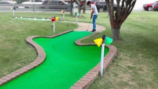 Mini Golf  Lets Play for REAL  Dimple Course [upl. by Bencion]