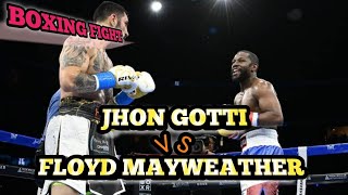 Floyd Mayweather USA vs John Gotti III USA  BOXING fight HD [upl. by Auqinot597]