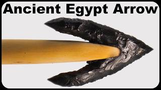 Wicked Ancient Egypt Arrowheads Flintknapping Hollow Base Obsidian Stone PointsMousetrap Monday [upl. by Magnien]