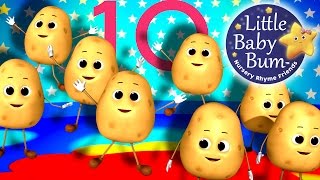 One Potato Two Potato  Nursery Rhymes for Babies by LittleBabyBum  ABCs and 123s [upl. by Aelber]