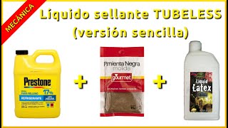 Líquido sellante casero tubeless versión sencilla y rápida [upl. by Assirrec84]