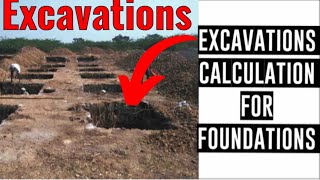 Excavation Calculation For foundations [upl. by Demmahom]