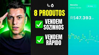 8 MELHORES PRODUTOS QUE VENDEM SOZINHOS E RÁPIDOS P AFILIADOS kiwify hotmart [upl. by Inerney]