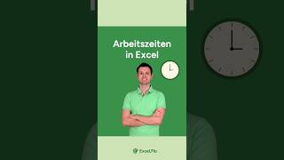 Arbeitszeiten in Excel berechnen 🕑 [upl. by Ienttirb]