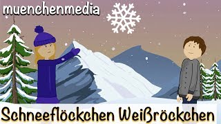 Schneeflöckchen Weißröckchen  Weihnachtslieder  Kinderlieder deutsch  muenchenmedia [upl. by Aima412]