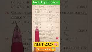 Ionic Equilibrium Class 11  Chemistry  neet jee neetmotivation mbbs aiims pyqneetaspirant [upl. by Einobe422]