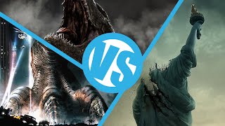 Godzilla2014 VS Godzilla1998 VS Cloverfield  Movie Feuds ep80 [upl. by Aloiv]