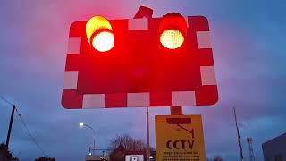 antrim station level crossing co antrim 71124 [upl. by Billy]