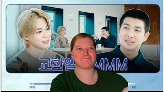 교환앨범 MMMMini amp Moni Music  지민 Jimin  reaction [upl. by Ahsieki]