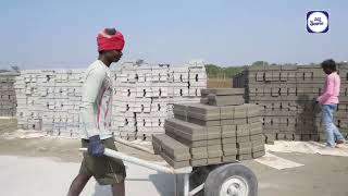 Interlock Bricks Making For Home Building Construction  Interlock Bricks Price in Hyderabad [upl. by Ahtera247]