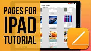 Pages for iPad Tutorial 2019 [upl. by Stila]