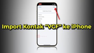 Cara Import File Kontak VCF ke iPhone [upl. by Niamrahc]