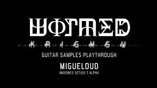 Migueloud  WORMED  Krighsu guitar samples playthrough [upl. by Unam818]