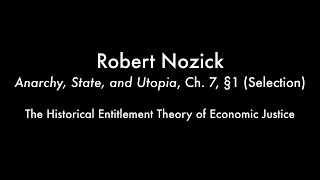 Nozicks Theory of Entitlement [upl. by Gonick]