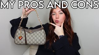 MY GUCCI SMALL OPHIDIA GG SHOULDER BAG REVIEW 😱 AMAZING OR A PAIN TO USE  Kenzie Scarlett [upl. by Aeslek]