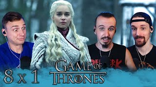 Game Of Thrones 8x1 Reaction quotWinterfellquot [upl. by Datha]