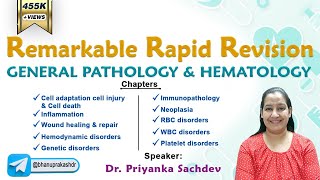 General Pathology Rapid Revision Remarkable Rapid Revision series FMGE Jan 2024 [upl. by Anyk801]