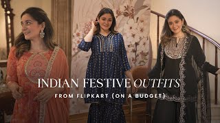 BEST Indian Wear Outfits On A Budget  Flipkart TRY ON Kurti Haul  Sana Grover [upl. by Candy]