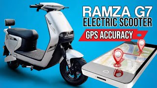 Ramza G7 Electric Scooter GPS Accuracy Test [upl. by Anolla429]