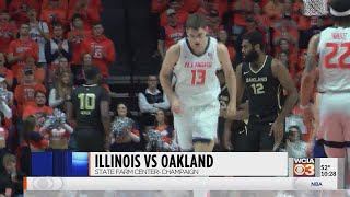 HIGHLIGHTS Illinois mens basketball beats Oakland [upl. by Norej]