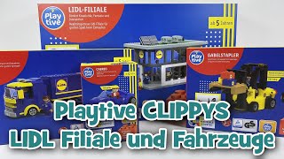 LIDL Playtive CLIPPYS  Filiale und Fahrzeuge  MEGA Haul und Review [upl. by Ulphia]