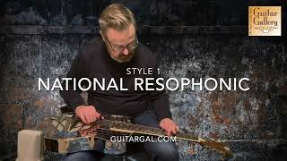 National Resophonic Tricone Style 1 Guitar at GuitarGalcom [upl. by Kunz428]