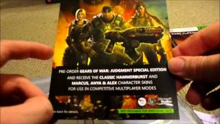 Gears Of War Judgement Special Edition Unboxing [upl. by Ahsia]