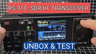 RS918 HF  QRP  SDR Transceiver UNBOX amp Test [upl. by Annuaerb]