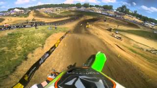 GoPro HD Ryan Villopoto Full Moto 2  Muddy Creek Lucas Oil Pro Motocross Championship 2013 [upl. by Notrab]