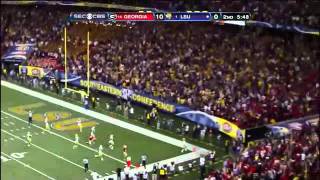 Honey Badger Punt Return  Tyrann Mathieu of LSU 62 Yard Touchdown SEC Championship Game [upl. by Egiap]