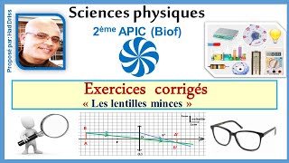 Exercices corrigés 2APIC sur Les lentilles minces [upl. by Inaffit974]