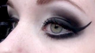 Black Smoky Gothic Eye Tutorial [upl. by Allrud]