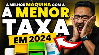 QUAL É A MELHOR MÁQUINA DE CARTÃO COM A MENOR TAXA – ATUALIZADO [upl. by Muhcon]