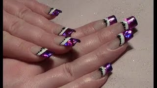 Weihnachtliches Nageldesign mit Transferfolie selber machen  Xmas Christmas Nail Design Tutorial [upl. by Nirehtak]