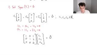 How to Determine if a Set of Vectors is Linearly Independent Easy Explanation [upl. by Fuller]