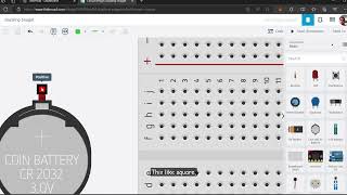 Electronics and Robotics part 1 Basic Circuit using tinkercad [upl. by Noraa]