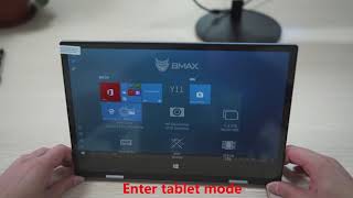 Switching Between Tablet Mode and Desktop Mode on BMAX MaxBook Y11 [upl. by Sutsugua]