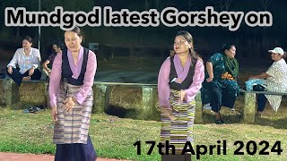 Mundgod latest gorshey on 17th April 2024 💃🕺  Mundgod Vlogger  Tibetan Circle dance [upl. by Hsejar]