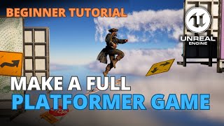 How to Make a SideScroller Platformer Game in Unreal Engine 5  Full Beginner Course [upl. by Yacov976]