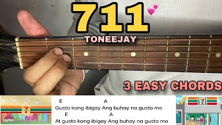 711  TONEEJAY EASY GUITAR TUTORIAL [upl. by Girvin622]