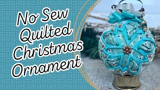 No Sew Quilted Christmas Ornament [upl. by Kendrick]