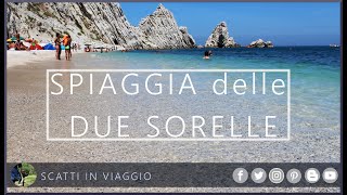 Numana Riviera del Conero  arrivo alla Spiaggia delle Due Sorelle [upl. by Aihsekal]